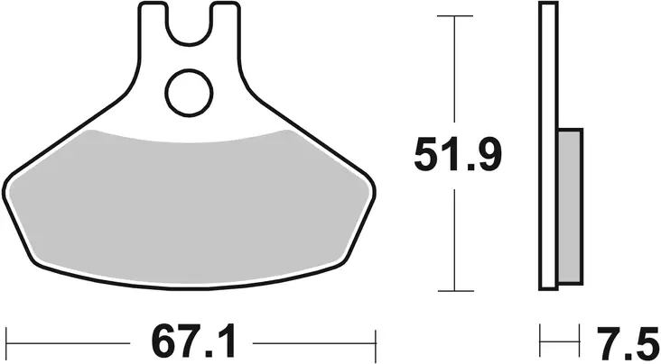 Sbs Jarrupalat Racing Sintered - Moottoripyörän jarrupalat - D221044 - 1