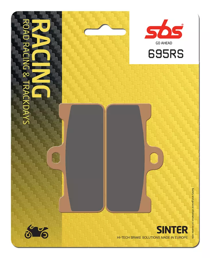 Sbs Jarrupalat Racing Sintered - Moottoripyörän jarrupalat - D23454 - 1