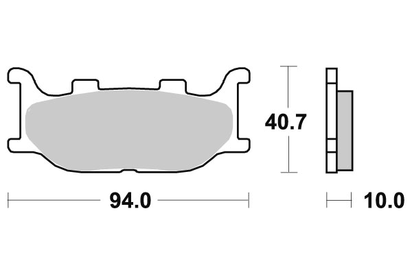 Sbs Jarrupalat Sintered - Moottoripyörän jarrupalat - D2724 - 1