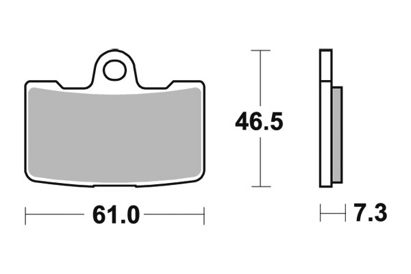 Sbs Jarrupalat Sintered - Moottoripyörän jarrupalat - D75504 - 1