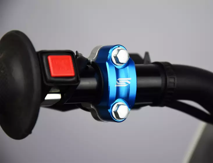 Scar Universal Rotating bar clamp - Blue - Moottoripyörän käsisuojat - D269224 - 1