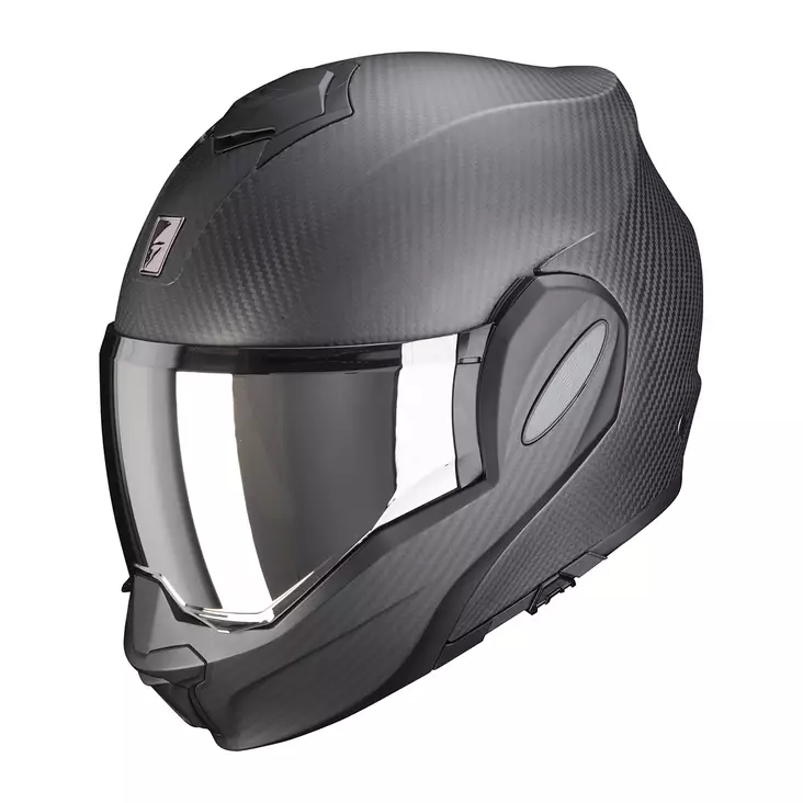 SCORPION Kypärä EXO-TECH EVO Carbon solid mattamusta - Avattavat kypärät - D460974 - 1