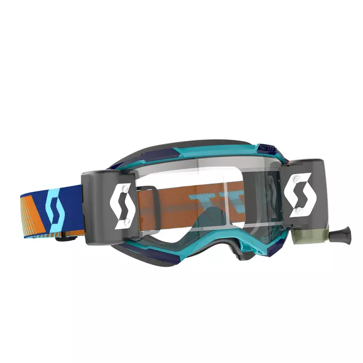 Scott Goggle Fury WFS royal blue/orange clear works - Offroad ajolasit - D457434 - 1