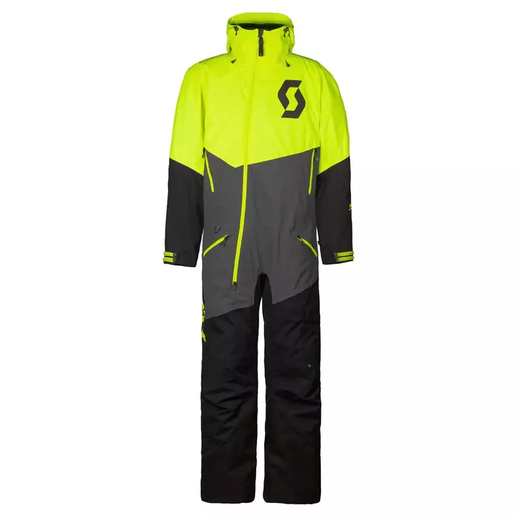 Scott Monosuit Back-X Dryo harmaa/neon keltainen - Kelkkailuhaalarit / Mono Suits - D443744 - 1