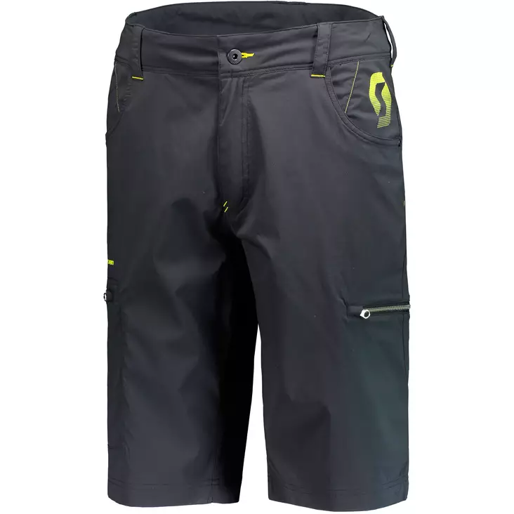 SCOTT Shorts Factory Team Light musta/ kelt. - Vapaa-ajan housut - D275804 - 1