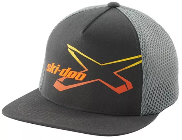 SKI-DOO FITTED FLAT CAP XTEAM GRADIANT CHARCOAL GREY - Ski-Doo Vapaa-aika - 140934 - 1