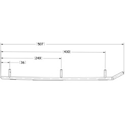 Sno-X Ripper Four Ohjausrauta pari 4" Kovametalli - Moottorikelkan ohjausraudat - D10844 - 1