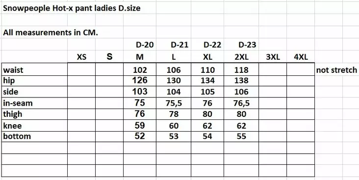 Snowpeople Hot-X naisten housut D-size musta - Kelkkailu ajohousut - D189834 - 1