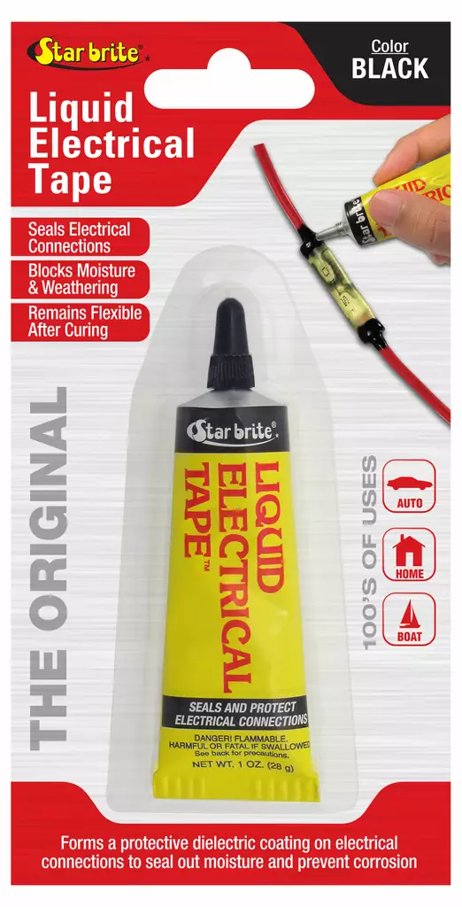 Star brite Nestemäinen sähköteippi musta 28g - Veneen Pesu- & hoitoaineet - D262894 - 1