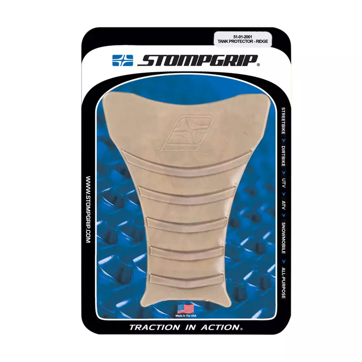 Stompgrip Tank Protector -Ridge : Clear - Moottoripyörän tankinsuojat - D277214 - 1