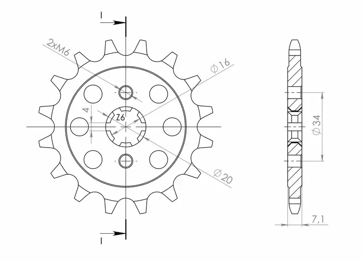 Supersprox / JT Eturatas 1903.15 - Moottoripyörän eturattaat - D202034 - 1