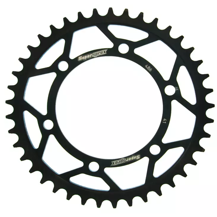 Supersprox Teräs takaratas SU GSX-R600/750/1000 YA YZF-R1/R6 (520) Musta 46 - Moottoripyörän takarattaat - D211724 - 1