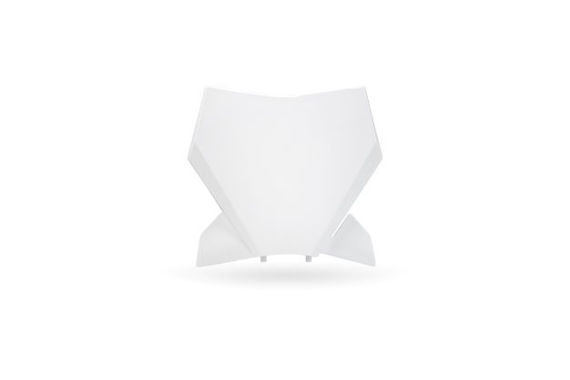 UFO Etunumerokilpi SX/SX-F 125-450 23- Valkoinen 042 - Moottoripyörän numerokilvet - D457234 - 1