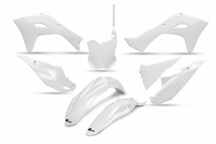 UFO Plastic kit 5-parts White KX250F 25-.. KX450F 24-.. - Moottoripyörän muovisarjat - D511194 - 1