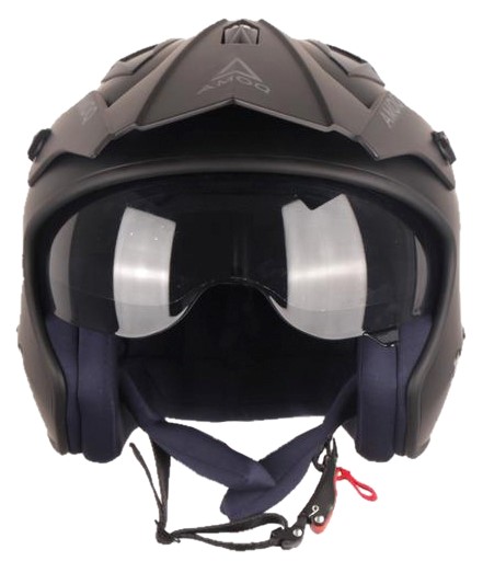 AMOQ Blister Jet Helmet Black - Avattavat kypärät - D448645 - 2