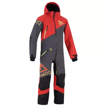 AMOQ Eclipse V2 Haalari 20K Dk Grey/Red/HiVis - Kelkkailuhaalarit / Mono Suits - D473885 - 1