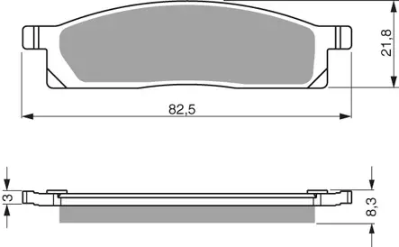 GOLDFREN Jarrupalat 034 Ceramic Carbon S33 - Moottoripyörän jarrupalat - D227805 - 2