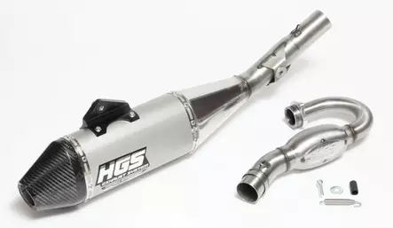 HGS Exhaust system 4T Complete Grey Carbon KX250F 25-.. - Moottoripyörän pakoputkistot - D517005 - 1