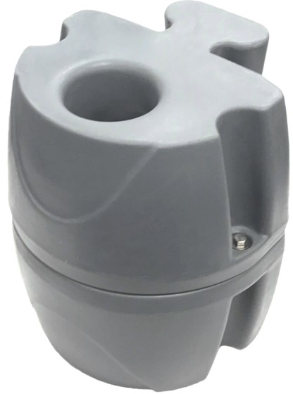 JetPort Jatkettu kiinnike 3" putkikiinnitykselle, harmaa - Vesijettilaiturit - D304555 - 1