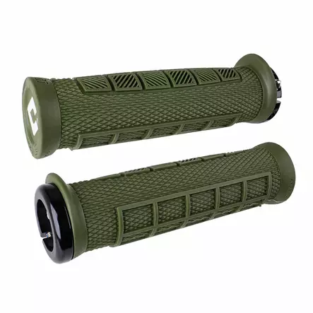 ODI Elite PRO V2.1 E-MTB Lock-On Grip 130mm Army Green/Black - Moottoripyörän kahvakumit - D510235 - 1