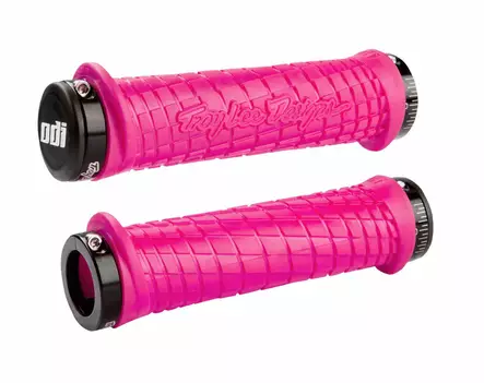 ODI LOCK-ON Grips Troy Lee Designs Signature Series Pink W/Black - Moottoripyörän kahvakumit - D510135 - 1