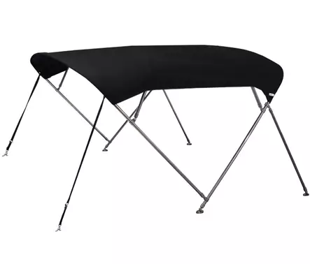 OS CRUISER BIMINI STAINLESS STEEL 4 BOW 2.1M-2.4M BLACK - Biminit - D240885 - 1