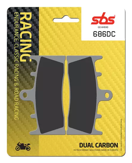 Sbs Jarrupalat Dual Carbon - Moottoripyörän jarrupalat - D2715 - 1