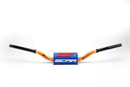 Scar Handlebar O² COLOR Ø28,6 (1 1/8”) - McGrath/Short Ktm - ORANGE Bar - BLUE B - Moottoripyörän ohjaustangot - D480665 - 1