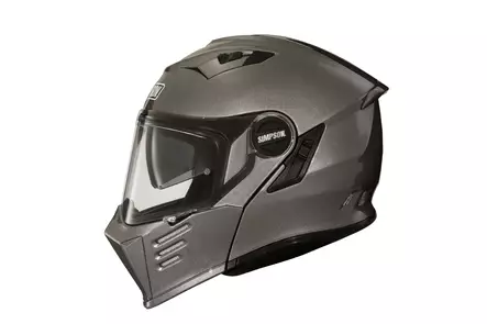 SIMPSON Kypärä Darksome 06 solid gunmetal - Avattavat kypärät - D491025 - 1