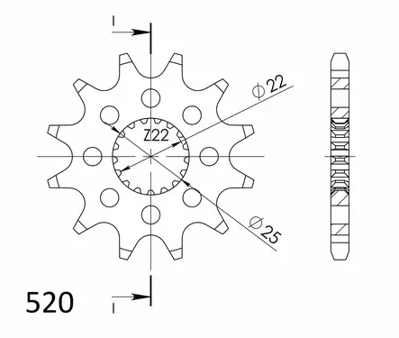 Supersprox Eturatas 394.13 - Moottoripyörän eturattaat - D86045 - 2
