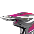 Airoh Strycker Lippa Shaded pinkki matta - Offroad kypärien lipat - D388675 - 1