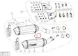 Akrapovic Äänenvaimennin Aivan CA Z1000 2014-2020 - Moottoripyörän äänenvaimentimen varaosat - D366405 - 1