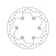 Brembo Serie Oro jarrulevy - Moottoripyörän jarrulevyt - D122865 - 1