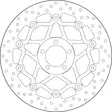 Brembo Serie Oro jarrulevy kelluva - Moottoripyörän jarrulevyt - D157435 - 1