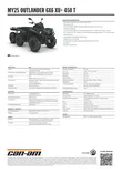 CAN-AM 25 Outlander 6X6 XU+ T - Flat Bed 450 Tundra Green T3b - 60km/h - Can-Am ATV 2025 - 136985 - 3