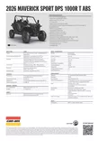 Can-Am 26 Maverick Sport DPS 1000R ABS T2b Triple Black - Can-Am mönkijät 2026 mallisto - 142145 - 3