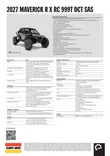 Can-Am 27 Maverick R X RC DCT SAS 999T Loft Green Satin INT - Can-Am mönkijät 2027 mallisto - 146995 - 3