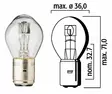 Flösser Polttimo 12V 45/40W BA20d - Polttimot - D332845 - 1