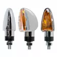 Forte Vilkut Mini Laser Kromi E-hyv. Pari p. 70mm - Moottoripyörän vilkut - D479045 - 1