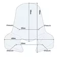 Givi Specific screen transparent with serigraphy 52 x 66.5 cm (H x W) - Moottoripyörän tuulisuojat - D131415 - 1