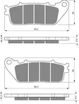 GOLDFREN Jarrupalat 277 Ceramic Carbon AD - Moottoripyörän jarrupalat - D228045 - 1