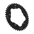 JT Takaratas Alumiini 7075 T6 JTA752.41BLK Musta - Moottoripyörän eturattaat - D499715 - 1