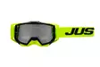Just1 Goggle Iris 2.0 Logo Harmaa - Keltainen Fluo Peili Hopea Linssi - Offroad ajolasit - D444825 - 1