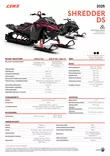 LYNX 25 Shredder DS 850 E-TEC 39 76mm PowderMax X-light SHOT - Lynx moottorikelkat - 134295 - 2