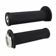 ODI (Single-Clamp) GRIPS RUFFIAN ATV/PWC - V2.1 L/O 125mm ¾ Flg Black w/Silver C - Moottoripyörän kahvakumit - D510095 - 1