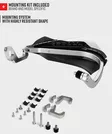 Polisport Handguard w/ metal bar Trail Blazer WH/BK XL750 Transalp - Moottoripyörän käsisuojat - D545185 - 2