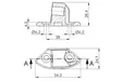 Puig Adapter Left Side For Fairing Yzf-R6 08'- - Moottoripyörän ruuvit & kiinikkeet - D302865 - 1