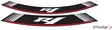 Puig Kit 8 Rim Strips R1 C/Silver - Moottoripyörän vanneteipit - D298675 - 1