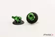 Puig Spools Hi-Tech Parts Dim.8 C/Green - Moottoripyörän kaatumatapit - D302225 - 1
