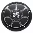 Rekluse Derby Cover - Black Gloss - H-D Cvo - Moottoripyörän moottorin kopat - D360835 - 1